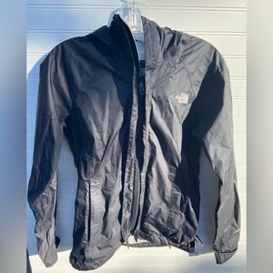 The NorthFace Black Packable Rain Jacket HyVent Sz:S
